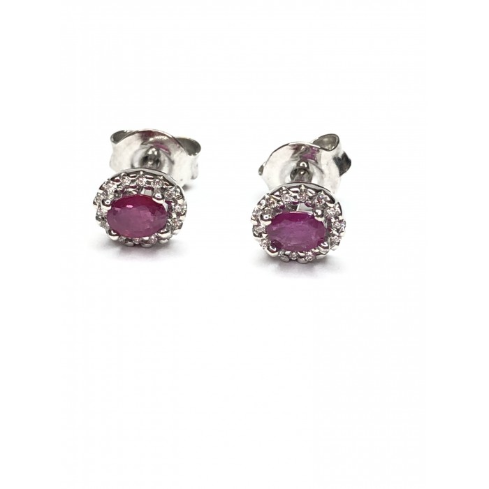 pendientes o. blco diamantes rubi