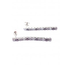 pendientes plata circonitas