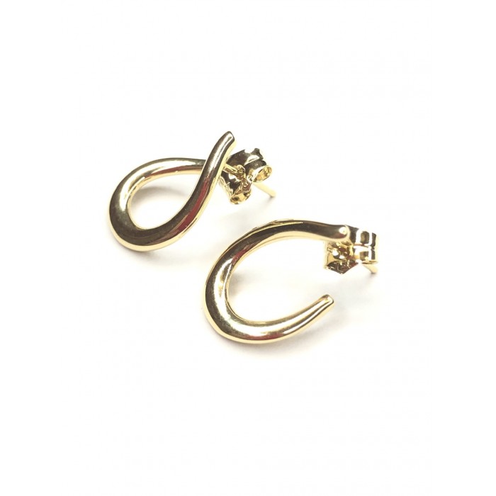 pendientes oro amarillo presion