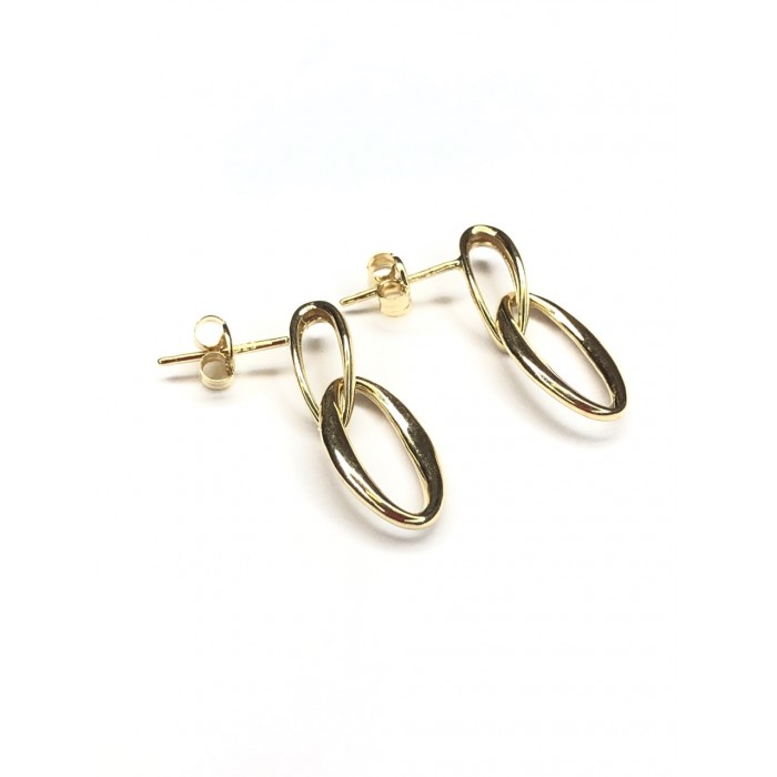 pendientes oro amarillo lisos