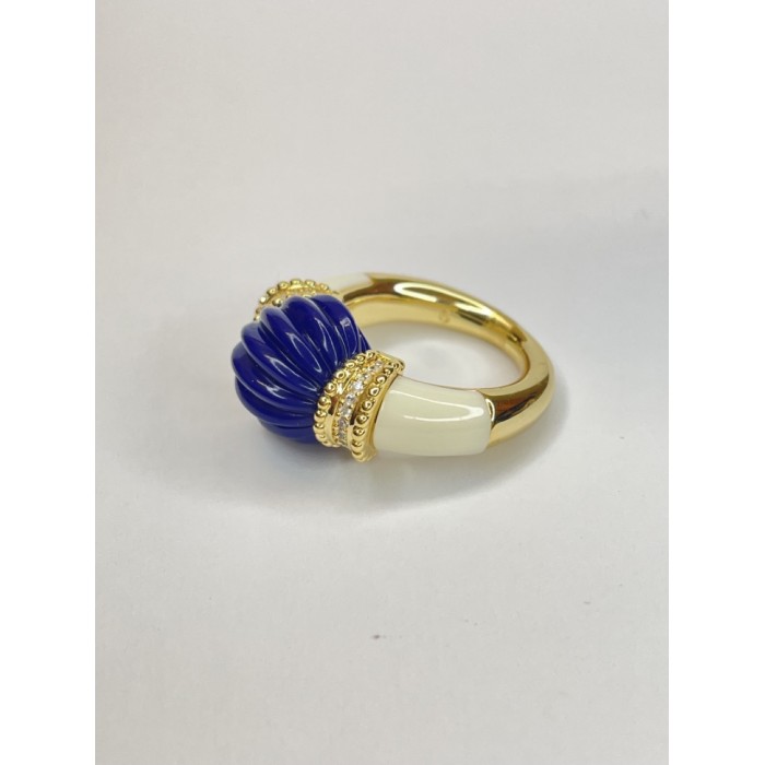 sortija laton dorado esmalte