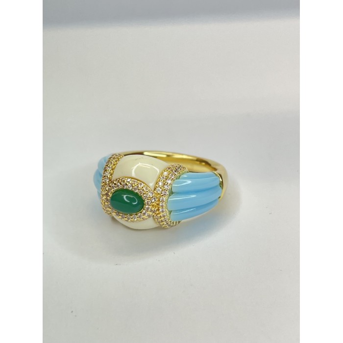 sortija laton dorado esmalte