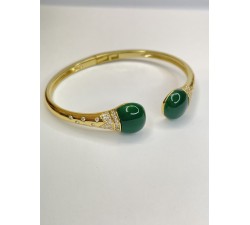 pulsera laton dorado esmalte