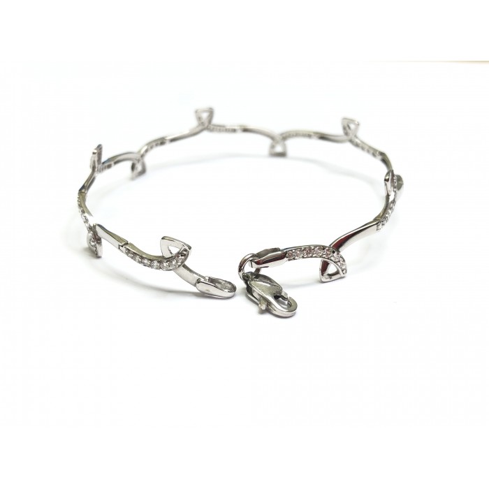 Pulsera oro blanco