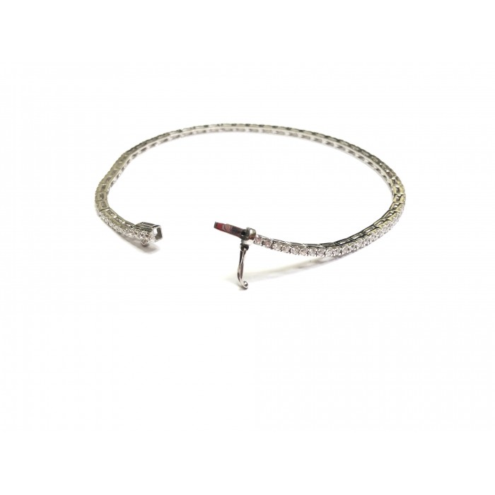 Pulsera de oro blanco